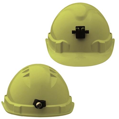 Pro Choice Hard Hat (V6) - Vented, 6 Point Push-lock Harness C/w Lamp Bracket X 20 - HHV6LB PPE Pro Choice FLURO YELLOW  